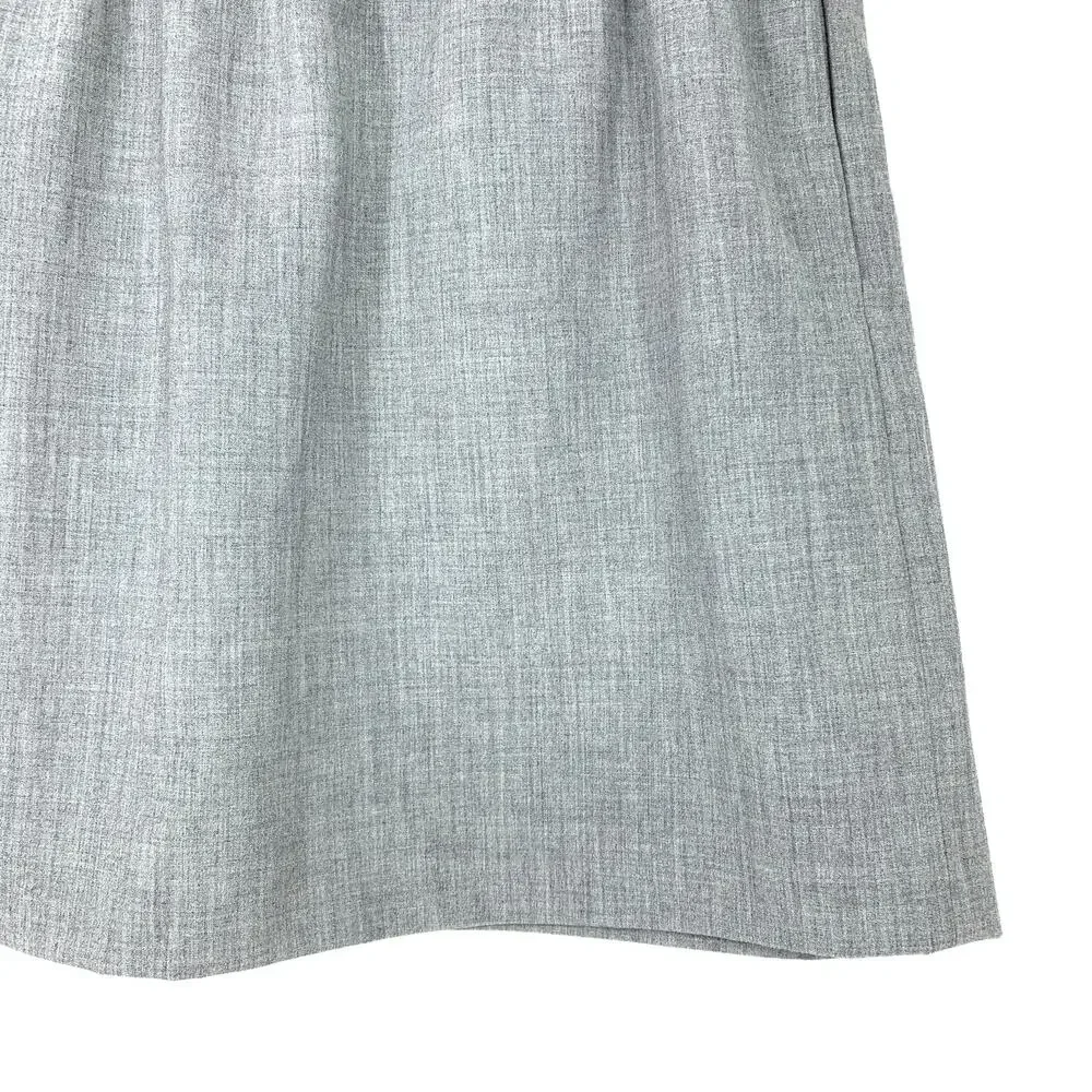J. Crew Mercantile Skirt Women's Sz 2 Paperbag Waist Sidewalk Mini Gray Pockets